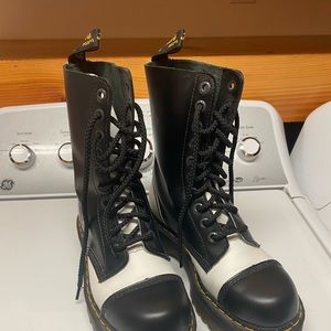 Dr Martens, size 9, black & white